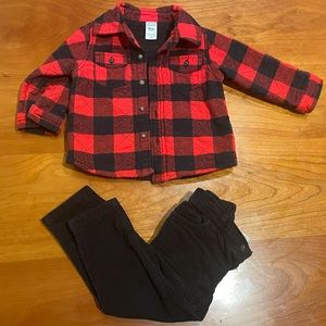 Baby boy matching jacket and pants bundle size 18M